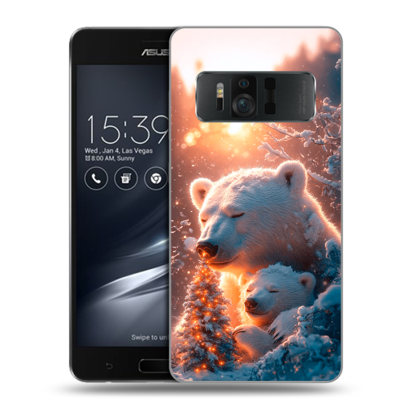 Силиконовый чехол на ASUS ZenFone AR с принтом Новый год Силиконовый чехол на ASUS ZenFone AR с принтом Новый год
