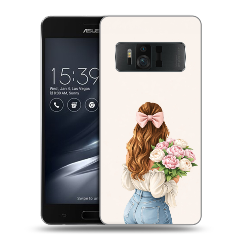 Силиконовый чехол на ASUS ZenFone AR с принтом женский Силиконовый чехол на ASUS ZenFone AR с принтом женский