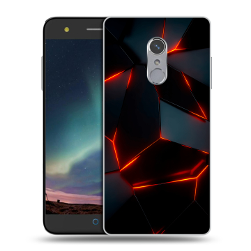 Силиконовый чехол на ZTE Blade V7 Plus с принтом Яркие абстракции Силиконовый чехол на ZTE Blade V7 Plus с принтом Яркие абстракции
