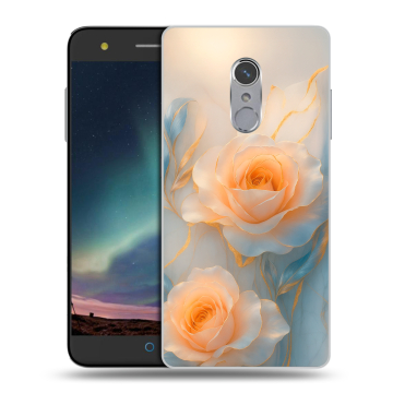 Силиконовый чехол на ZTE Blade V7 Plus с принтом Женский