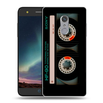 Силиконовый чехол на ZTE Blade V7 Plus с принтом Кассета