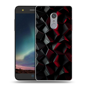 Силиконовый чехол на ZTE Blade V7 Plus с принтом Абстракция