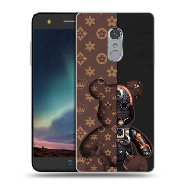 Силиконовый чехол на ZTE Blade V7 Plus с принтом Луи робот