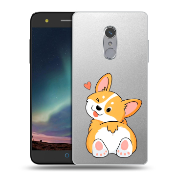 Силиконовый чехол на ZTE Blade V7 Plus с принтом Корги Силиконовый чехол на ZTE Blade V7 Plus с принтом Корги