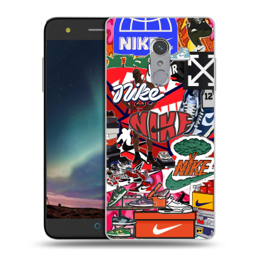 Силиконовый чехол на ZTE Blade V7 Plus с принтом Найк Nike яркий Силиконовый чехол на ZTE Blade V7 Plus с принтом Найк Nike яркий