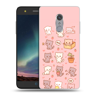 Силиконовый чехол на ZTE Blade V7 Plus с принтом Hello Kitty Хелоу Кити Силиконовый чехол на ZTE Blade V7 Plus с принтом Hello Kitty Хелоу Кити