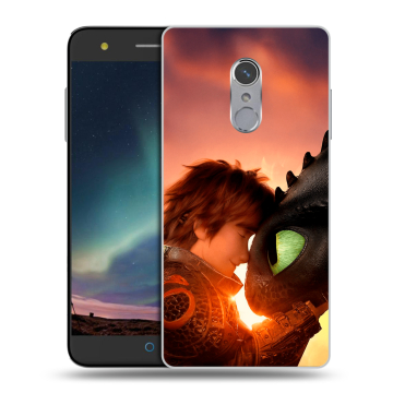 Силиконовый чехол на ZTE Blade V7 Plus с принтом Как приручить дракона Силиконовый чехол на ZTE Blade V7 Plus с принтом Как приручить дракона