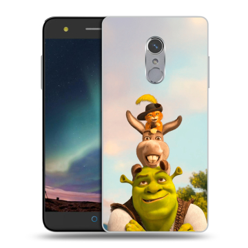 Силиконовый чехол на ZTE Blade V7 Plus с принтом Шрек Shrek Силиконовый чехол на ZTE Blade V7 Plus с принтом Шрек Shrek