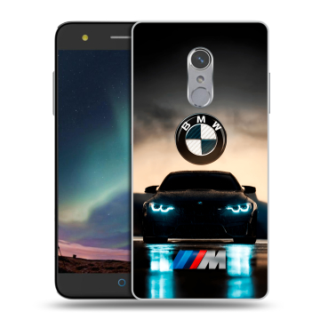 Силиконовый чехол на ZTE Blade V7 Plus с принтом БМВ BMW