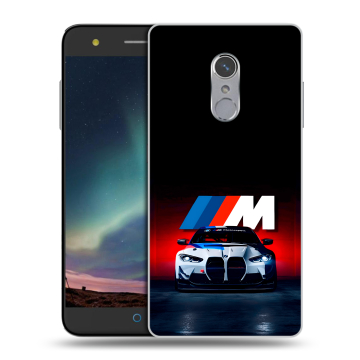 Силиконовый чехол на ZTE Blade V7 Plus с принтом БМВ BMW