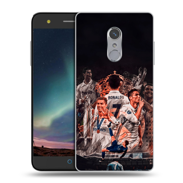 Силиконовый чехол на ZTE Blade V7 Plus с принтом Реал Роналдо Real Ronaldo Силиконовый чехол на ZTE Blade V7 Plus с принтом Реал Роналдо Real Ronaldo