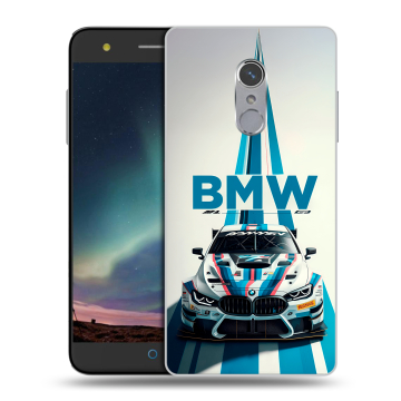 Силиконовый чехол на ZTE Blade V7 Plus с принтом БМВ BMW