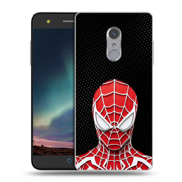 Силиконовый чехол на ZTE Blade V7 Plus с принтом человек паук spiderman Силиконовый чехол на ZTE Blade V7 Plus с принтом человек паук spiderman