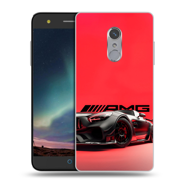 Силиконовый чехол на ZTE Blade V7 Plus с принтом Мерседес Mercedes AMG Силиконовый чехол на ZTE Blade V7 Plus с принтом Мерседес Mercedes AMG