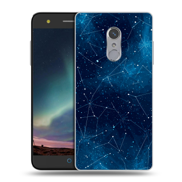 Силиконовый чехол на ZTE Blade V7 Plus с принтом Космос звезды Силиконовый чехол на ZTE Blade V7 Plus с принтом Космос звезды