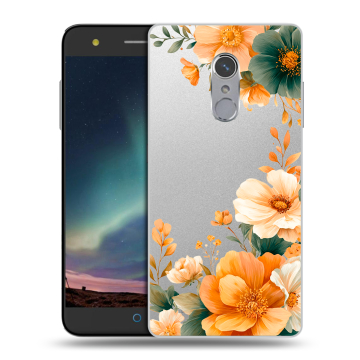 Силиконовый чехол на ZTE Blade V7 Plus с принтом Цветы принт Силиконовый чехол на ZTE Blade V7 Plus с принтом Цветы принт