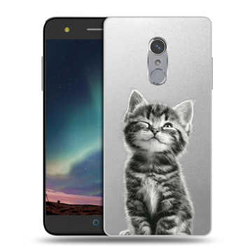 Силиконовый чехол на ZTE Blade V7 Plus с принтом Котенок Силиконовый чехол на ZTE Blade V7 Plus с принтом Котенок