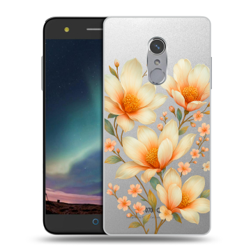 Силиконовый чехол на ZTE Blade V7 Plus с принтом Цветы Силиконовый чехол на ZTE Blade V7 Plus с принтом Цветы