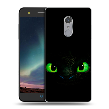 Силиконовый чехол на ZTE Blade V7 Plus с принтом Как приручить дракона