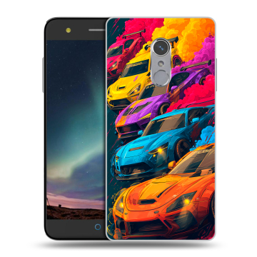 Силиконовый чехол на ZTE Blade V7 Plus с принтом Тачки Силиконовый чехол на ZTE Blade V7 Plus с принтом Тачки