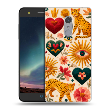 Силиконовый чехол на ZTE Blade V7 Plus с принтом Модный принт Силиконовый чехол на ZTE Blade V7 Plus с принтом Модный принт