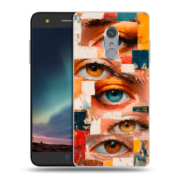 Силиконовый чехол на ZTE Blade V7 Plus с принтом Модный принт Силиконовый чехол на ZTE Blade V7 Plus с принтом Модный принт