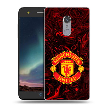 Силиконовый чехол на ZTE Blade V7 Plus с принтом Manchester United