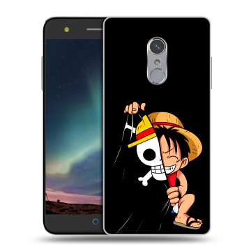 Силиконовый чехол на ZTE Blade V7 Plus с принтом One Piece Ван Пис
