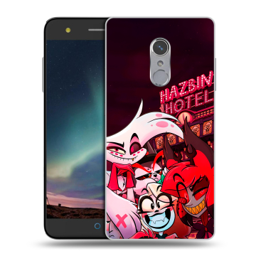 Силиконовый чехол на ZTE Blade V7 Plus с принтом Hazbin Hotel Отель Хазбин Силиконовый чехол на ZTE Blade V7 Plus с принтом Hazbin Hotel Отель Хазбин