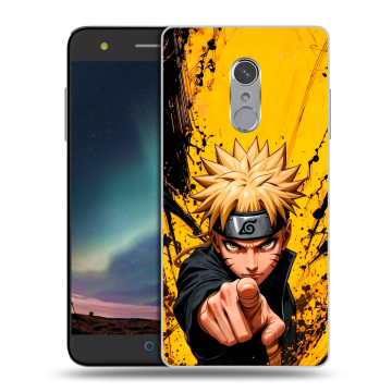 Силиконовый чехол на ZTE Blade V7 Plus с принтом Naruto Наруто