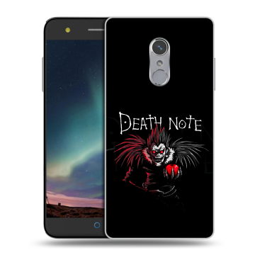 Силиконовый чехол на ZTE Blade V7 Plus с принтом Death note Тетрадь смерти Силиконовый чехол на ZTE Blade V7 Plus с принтом Death note Тетрадь смерти