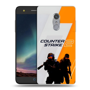 Силиконовый чехол на ZTE Blade V7 Plus с принтом Counter Strike