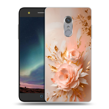 Силиконовый чехол на ZTE Blade V7 Plus с принтом женский