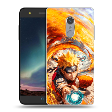 Силиконовый чехол на ZTE Blade V7 Plus с принтом Аниме Наруто Naruto