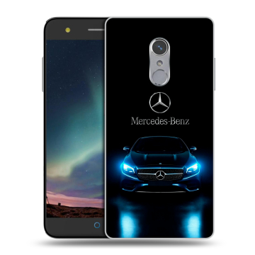 Силиконовый чехол на ZTE Blade V7 Plus с принтом Mercedes Мерседес Силиконовый чехол на ZTE Blade V7 Plus с принтом Mercedes Мерседес