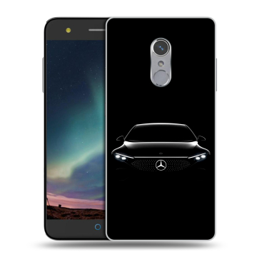 Силиконовый чехол на ZTE Blade V7 Plus с принтом Mercedes Мерседес