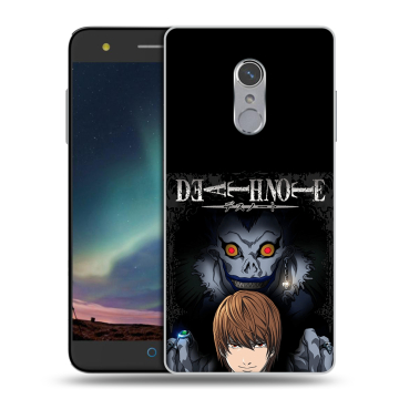Силиконовый чехол на ZTE Blade V7 Plus с принтом Death note Тетрадь смерти