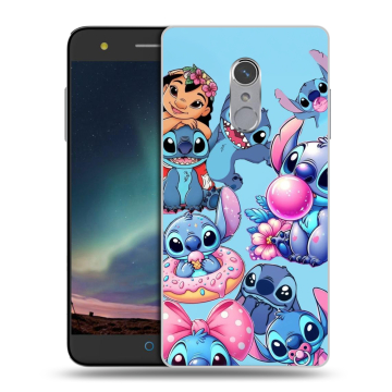 Силиконовый чехол на ZTE Blade V7 Plus с принтом Лило и Стич Силиконовый чехол на ZTE Blade V7 Plus с принтом Лило и Стич