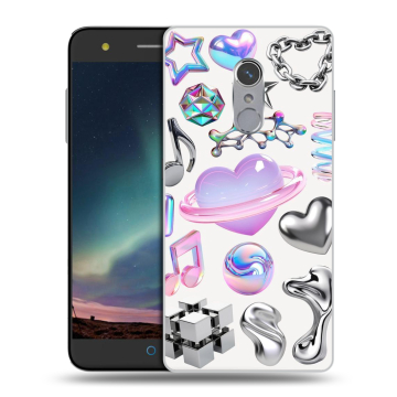 Силиконовый чехол на ZTE Blade V7 Plus с принтом Y2K Силиконовый чехол на ZTE Blade V7 Plus с принтом Y2K