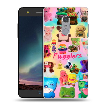 Силиконовый чехол на ZTE Blade V7 Plus с принтом Флагер Fuggler