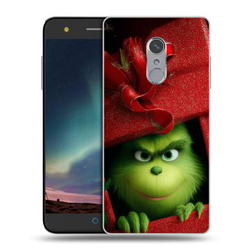 Силиконовый чехол на ZTE Blade V7 Plus с принтом Новый год