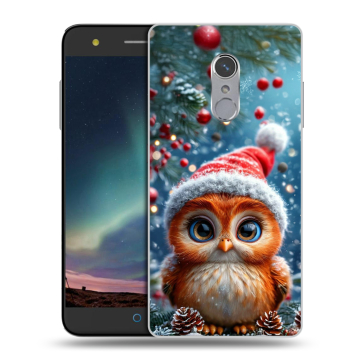 Силиконовый чехол на ZTE Blade V7 Plus с принтом Новый год