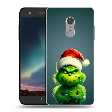 Силиконовый чехол на ZTE Blade V7 Plus с принтом Новый год