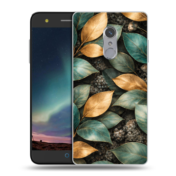 Силиконовый чехол на ZTE Blade V7 Plus с принтом женский