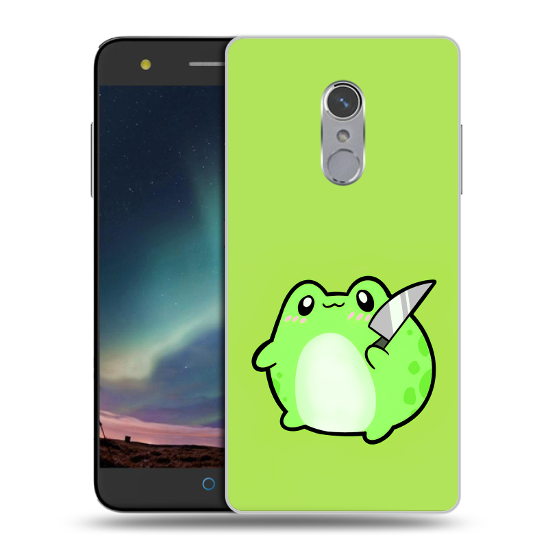 Силиконовый чехол на ZTE Blade V7 Plus с принтом Лягушенок Силиконовый чехол на ZTE Blade V7 Plus с принтом Лягушенок