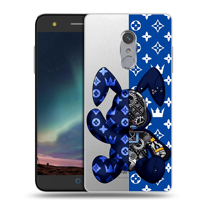 Силиконовый чехол на ZTE Blade V7 Plus с принтом Луи робот Силиконовый чехол на ZTE Blade V7 Plus с принтом Луи робот
