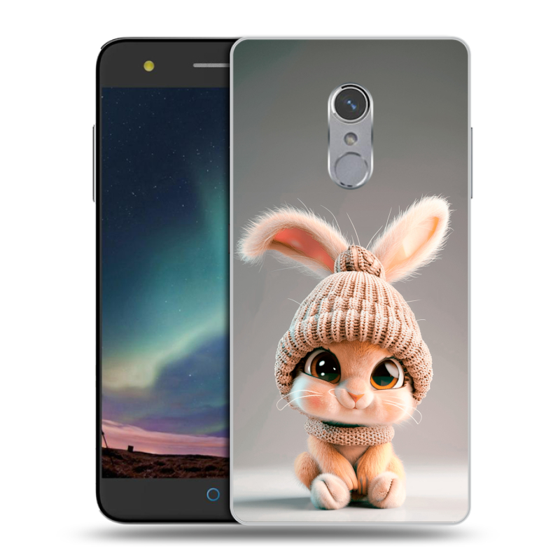Силиконовый чехол на ZTE Blade V7 Plus с принтом Кролик Силиконовый чехол на ZTE Blade V7 Plus с принтом Кролик
