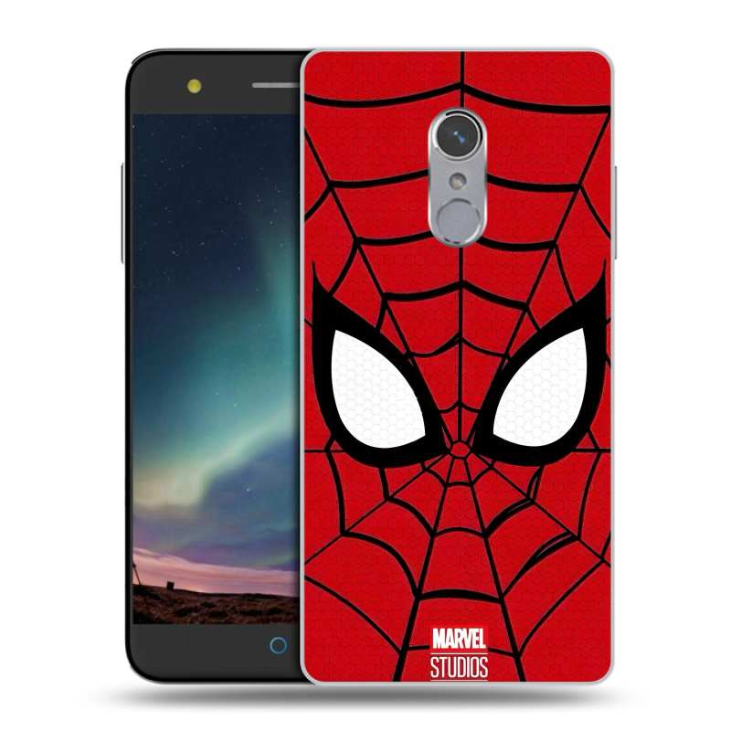 Силиконовый чехол на ZTE Blade V7 Plus с принтом человек паук spiderman Силиконовый чехол на ZTE Blade V7 Plus с принтом человек паук spiderman