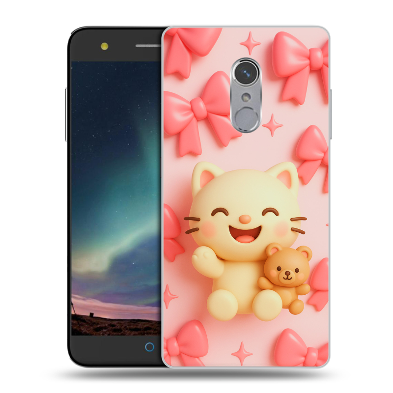 Силиконовый чехол на ZTE Blade V7 Plus с принтом для девочек Силиконовый чехол на ZTE Blade V7 Plus с принтом для девочек