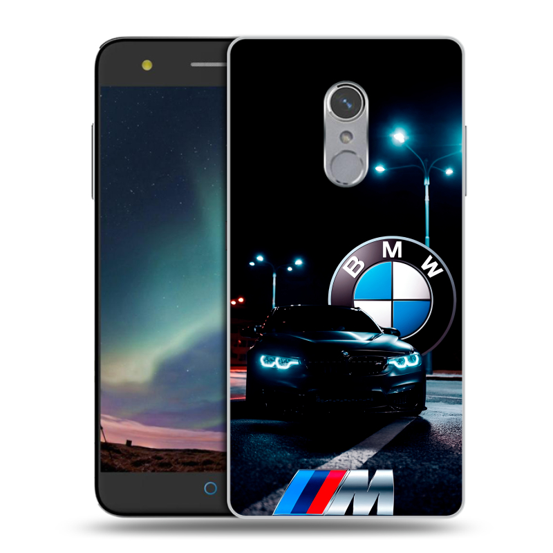 Силиконовый чехол на ZTE Blade V7 Plus с принтом БМВ BMW Силиконовый чехол на ZTE Blade V7 Plus с принтом БМВ BMW